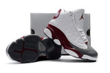 Kids Air Jordan 13 Shoes Grey Toe