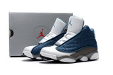 Kids Air Jordan 13 Flint Grey French Blue