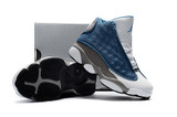 Kids Air Jordan 13 Flint Grey French Blue