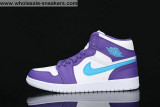 Air Jordan 1 Retro Purple White Mens & Womens