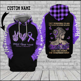 Cancer Awareness They whispered to her 3D Custom Hoodie