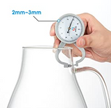 2 liter glass pitcher water jug juice carafe with lid and spout for homemade beverage