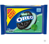 Oreo Mint Creme Chocolate Sandwich Cookies - Family Size - 20oz