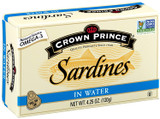 Crown Prince Sardines in Water, 4.25-Ounce Cans (Pack of 12)