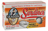 Season Skinless and Boneless Sardines in Water, 4.25 Ounce (Pack of 6)