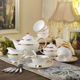 The Golden Rim Teacup Collection Set