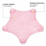 Silicone Drain Hair Catcher, Kitchen Sink Strainer Bathroom Shower Sink Stopper Drain Cover Hair Trap, Filter for Kitchen Ba