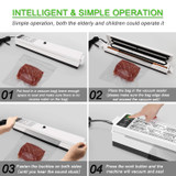 Electric Vacuum Sealer Packaging Machine For Home Kitchen Including 10pcs Food Saver Bags Vacuum Food Sealing 110V/220V