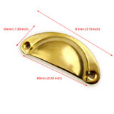 KAK 2PCS Retro Metal Kitchen Drawer Cabinet Door Handle And Furniture Knobs Handware Cupboard Antique Brass Shell Pull Handles