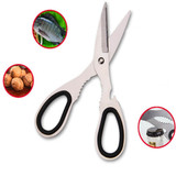 18.5cm(7.3'') Multifunctional Stainless Steel Poultry Kitchen scissor Nutcracker Bottle opener Bone Cutter Cook Tool shear cut