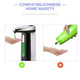 400ML Automatic Liquid Soap Dispenser Smart Sensor soap dispensador Touchless ABS soap Dispenser for Kitchen Bathroom