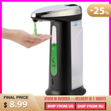 400ML Automatic Liquid Soap Dispenser Smart Sensor soap dispensador Touchless ABS soap Dispenser for Kitchen Bathroom