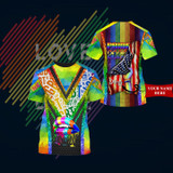Custom 3D All Over Printed LGBT Tu Shirts Ver 3