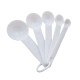 5pcs/set Measuring Spoons Colorful Silicone Measuring Ladle With Scale Sugar Cake Baking Spoon Kitchen Baking Measuring Tools