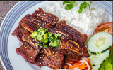 Korean BBQ over White Rice