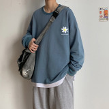 Men Flower Harajuku Spring Hoodies 2020 Pullovers Mens Korean Fashions Sweatshirts Male Japanese Streetwear Clothing