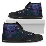 Womens Purple Mandala Elephant High Top