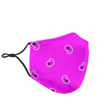 Adjustable Abruptly Pink Paisley Face Mask with 5 Layer Filters