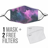 Colorful Artist's Face Mask with 5 Layer Filters