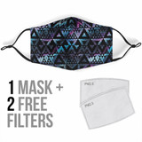 Geometric Nebula Face Mask