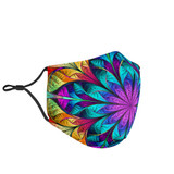 Abstract Colorful Mandala Protection Face Mask