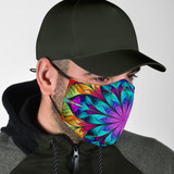 Abstract Colorful Mandala Protection Face Mask