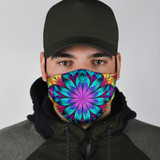 Abstract Colorful Mandala Protection Face Mask