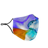 Abstract Fluid Colorful Art One Protection Face Mask