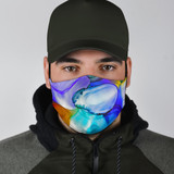 Abstract Fluid Colorful Art One Protection Face Mask