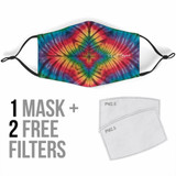 Batik Ornamental Mandala Design One Protection Face Mask