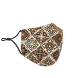 Bestseller Brown Mosaic Art Mandala Design Protection Face Mask