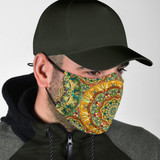 Bestseller Yellow Art Mandala Design Protection Face Mask