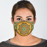 Bestseller Yellow Art Mandala Design Protection Face Mask