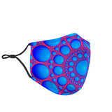 Blue Bubble Future Mandala Protection Face Mask