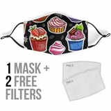 Cake & Strawberries Design Protection Face Mask