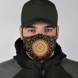 Exclusive Ornamental Mandala Design Three Protection Face Mask