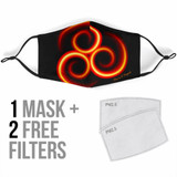 Fire Style Triple Spiral Design Protection Face Mask