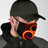 Fire Style Triple Spiral Design Protection Face Mask