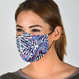 Tropical Violet Vibes Protection Face Mask
