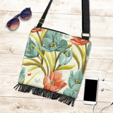 Lovely Flowers Crossbody Boho Handbag