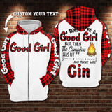 I tried to be a good girl zip-up camping