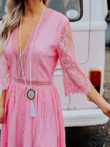 Anywhere With You Dress - Pink