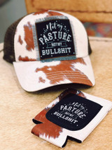 Not My Pasture Hat - Cow Print