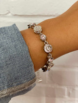 Quick Draw Bullet Studs Bracelet - Silver
