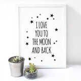 I Love You Minimalistic Wall Art