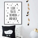 I Love You Minimalistic Wall Art