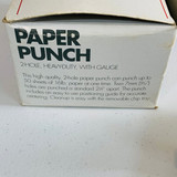Sparco Brand Paper Punch 2-Hole, Heavy-Duty, with Gauge