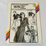 Stretch & Sew Pattern No. 1570 (1979) Shirtwaist Dress and Blouse by Ann Person Sz. 28-44