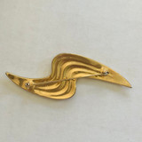Golden Swish Vintage Brooch (1980's)