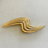 Golden Swish Vintage Brooch (1980's)